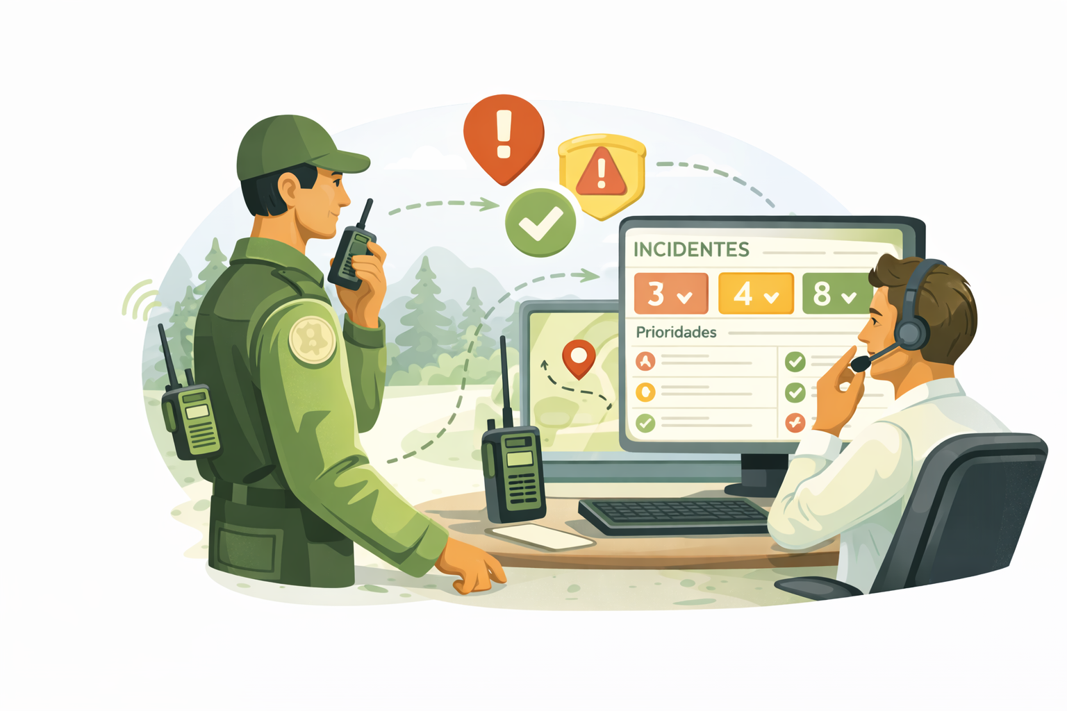 Mapa operativo del parque